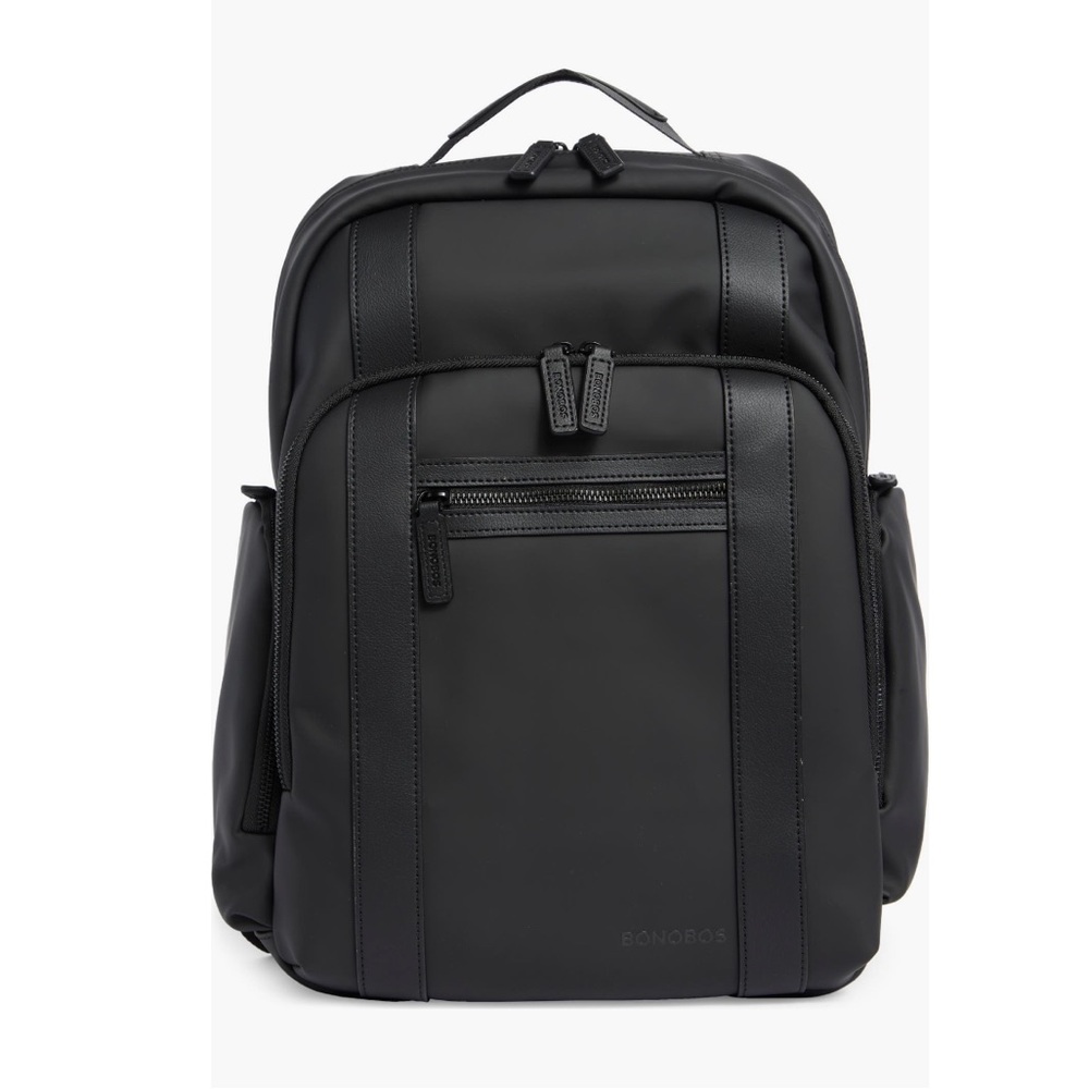 Bonobos Rubberized Computer Backpack Bag in Black